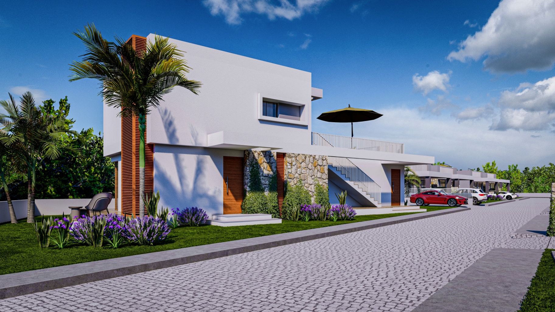 Sun Valley at Green & Blue — exterior render