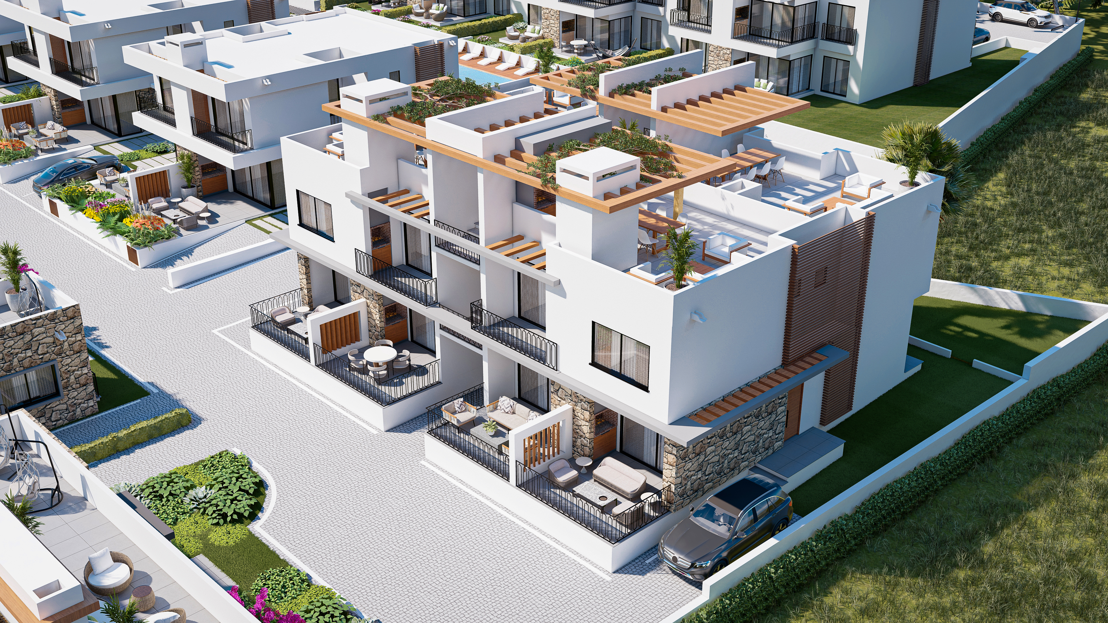 Vela — 2+1 Apartment exterior render