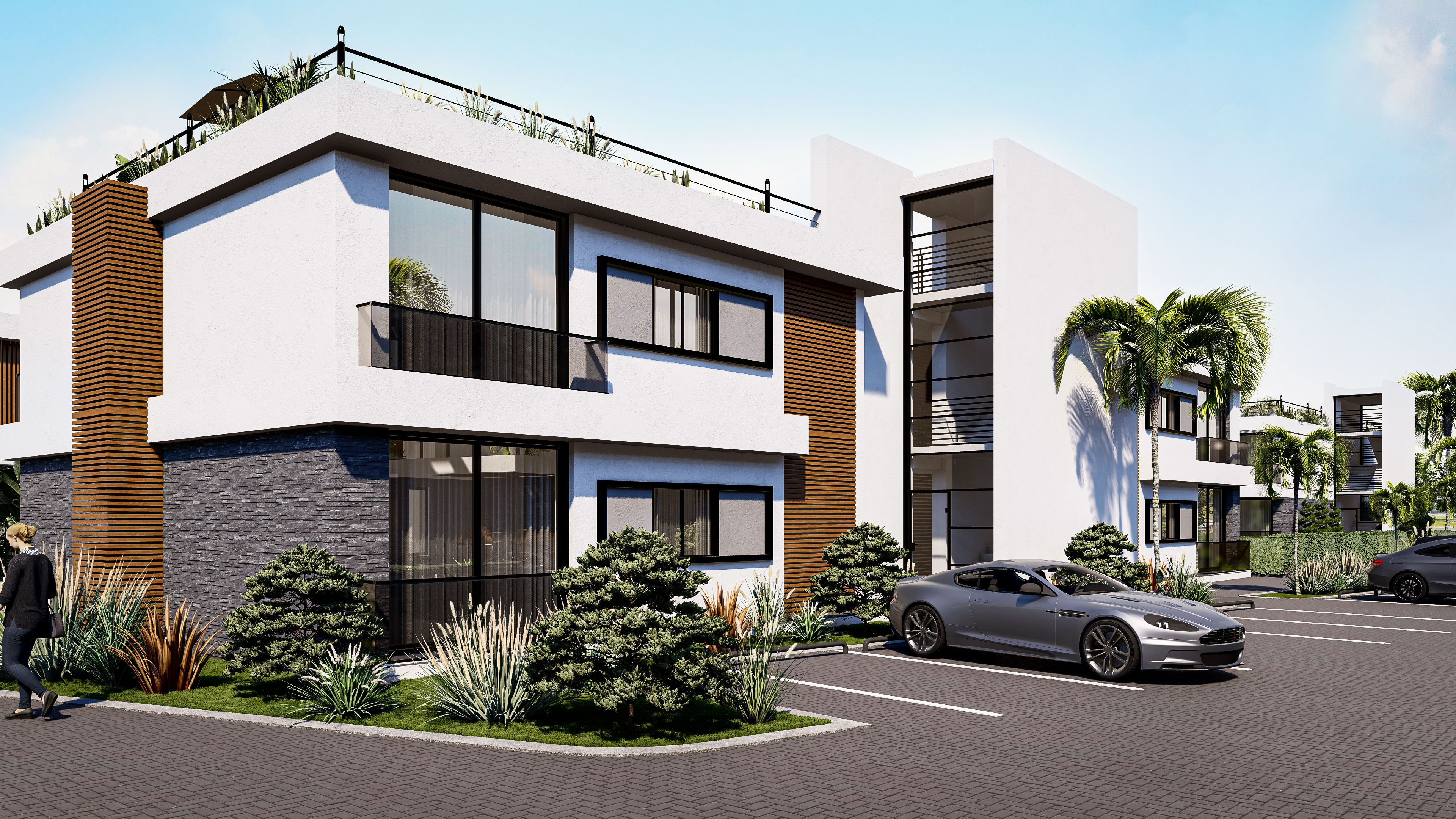 Lapis Residences (E · F Blocks) — 1+1 & 2+1 Apartments exterior render