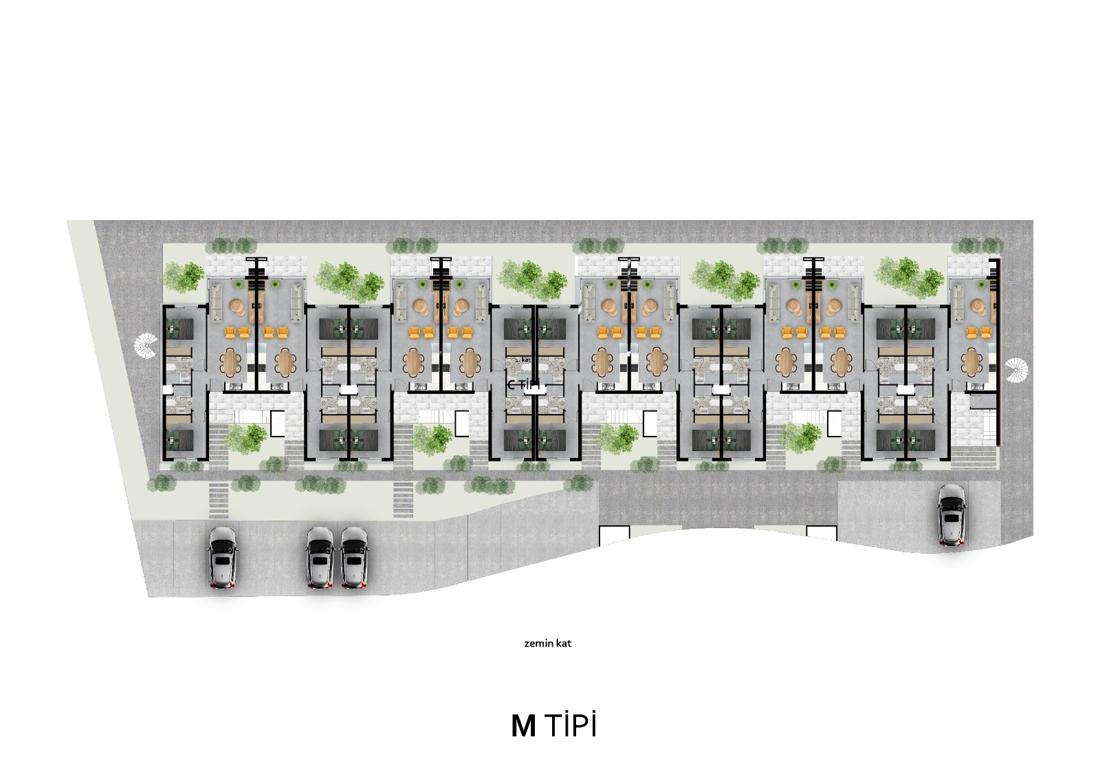 Yalusa Homes — Type M, ground floor plan
